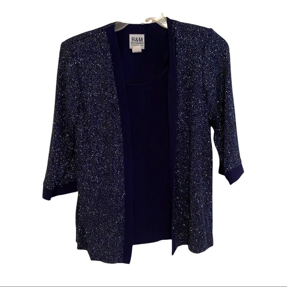 R & M Richards Sequin Jacket Sz 8